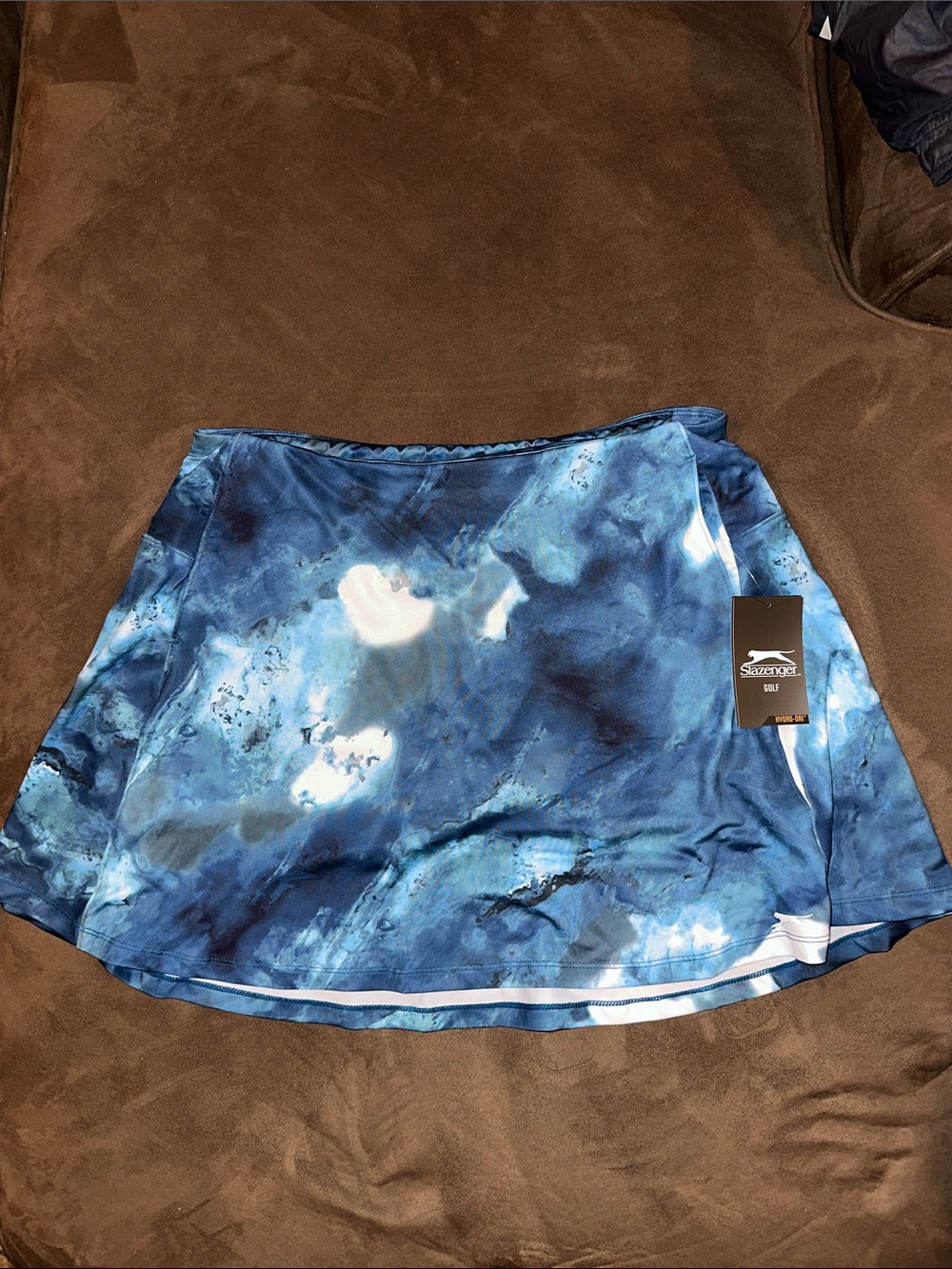 Slazenger Blue Watercolor Print Skater Skirt